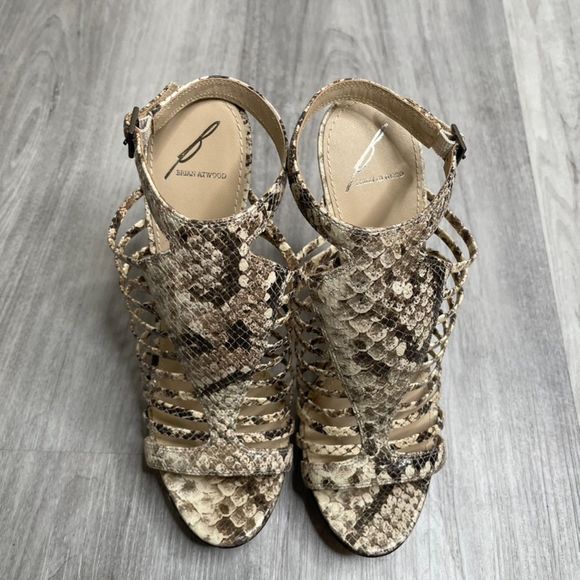 Brian Atwood Python Platform Sandals - Picture 7 of 7